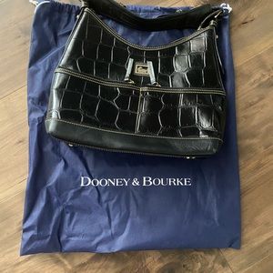 Dooney & Bourke Black Snake Skin Purse with purse cover bag!